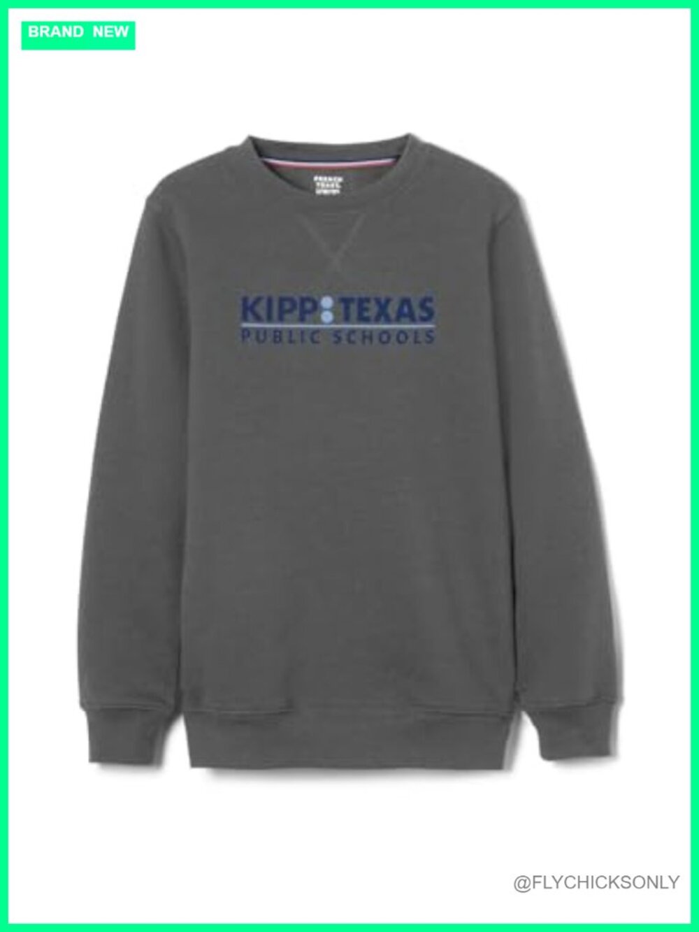 Crewneck Fleece Sweatshirt Long Sleeve Pullover School Uniform